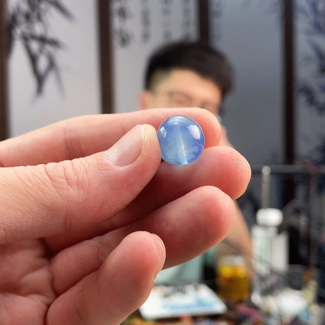 未镶嵌手链水晶海蓝宝单珠13+
