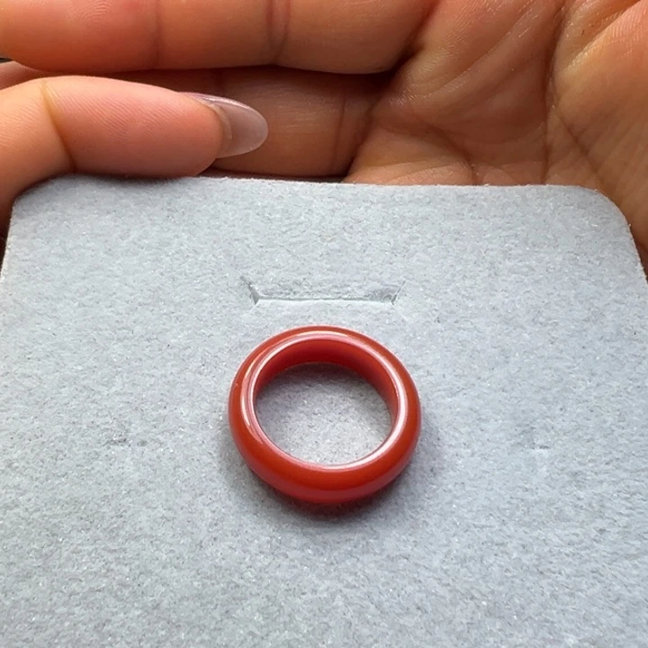 南红玛瑙未镶嵌戒圈