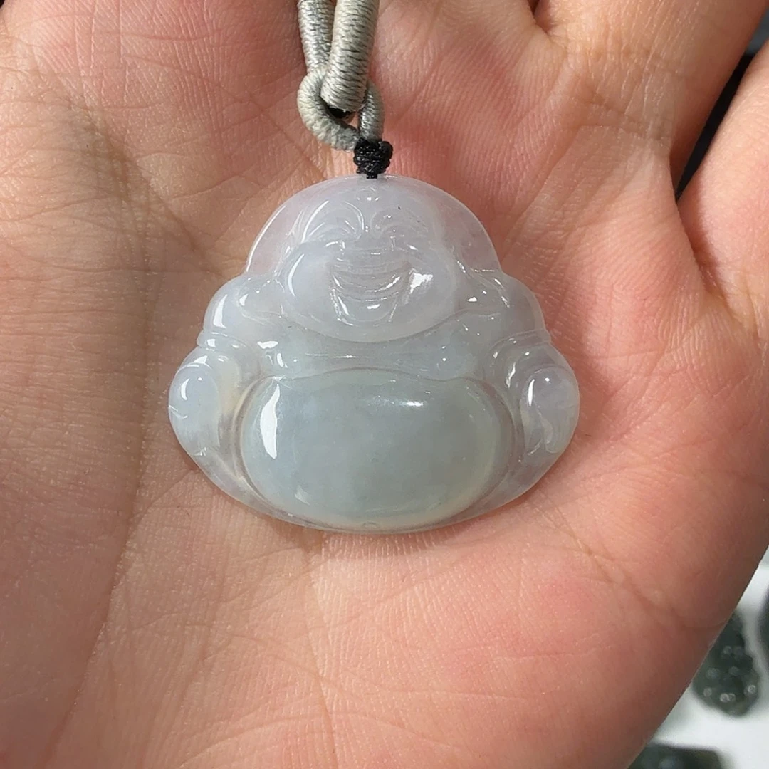 裸石翡翠翡翠糯冰佛公