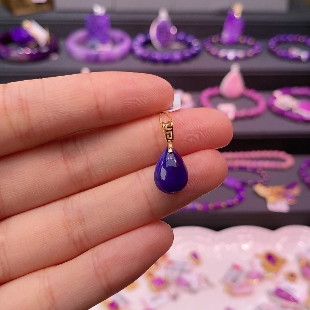 苏纪石（舒俱来）18K金镶嵌吊坠(不含链)