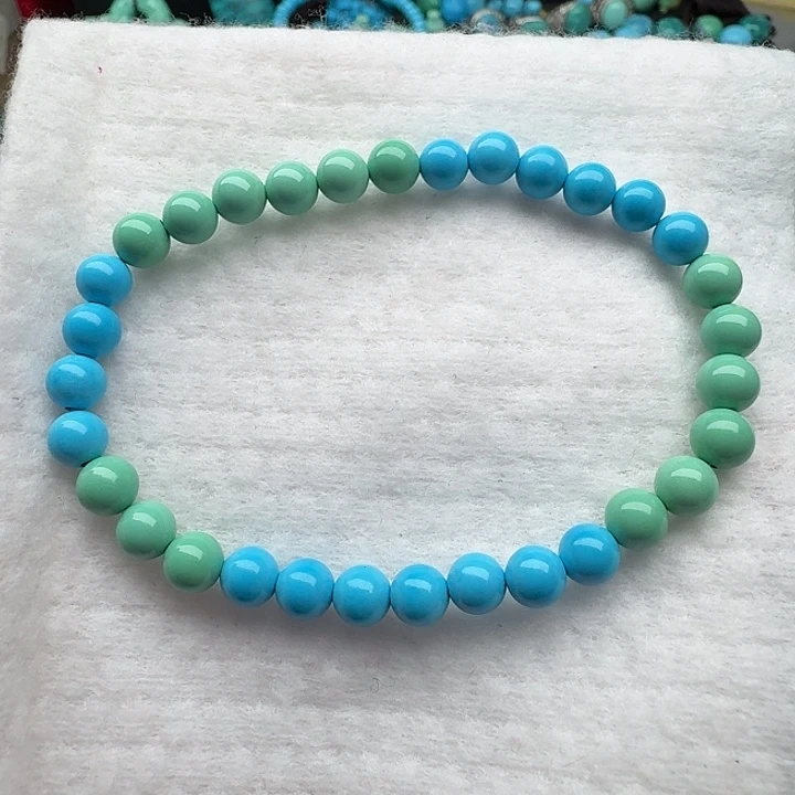 尺寸6➕彩虹圆珠单圈手串