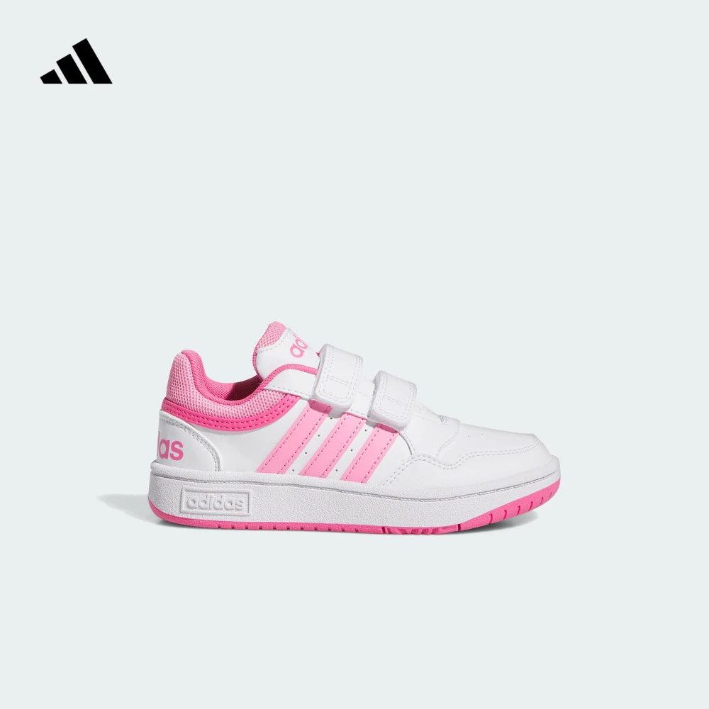 adidas阿迪达斯官方男女小童休闲篮球风运动板鞋HOOPS 3.0 IG6105
