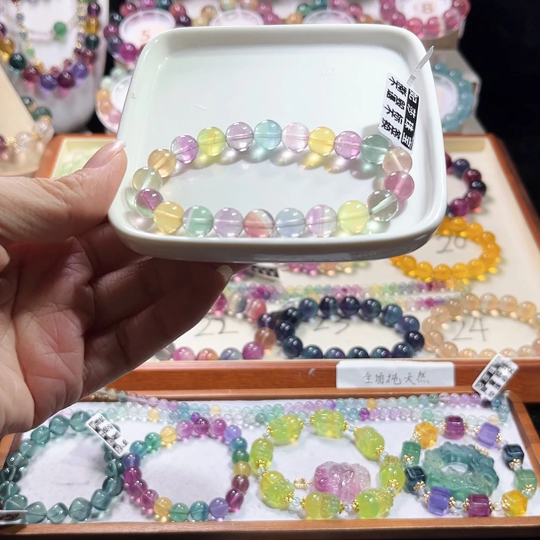 萤石未镶嵌萤石9加马卡龙