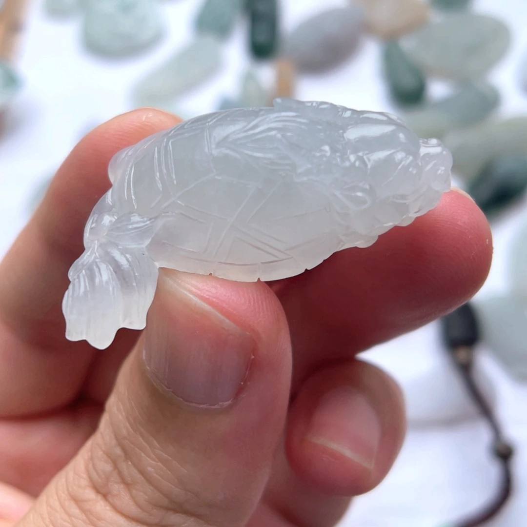 定制翡翠未镶嵌龙龟