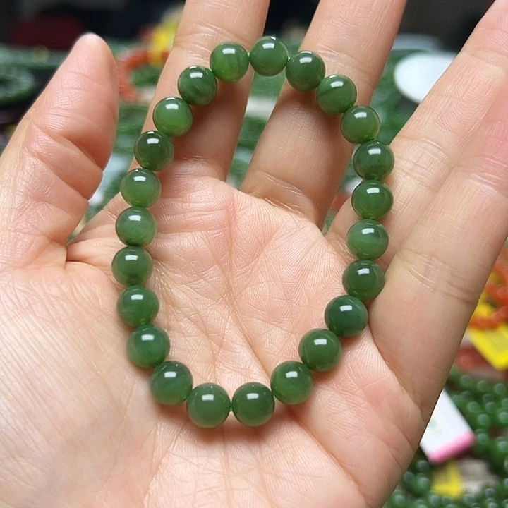 和田玉（碧玉）未镶嵌手链