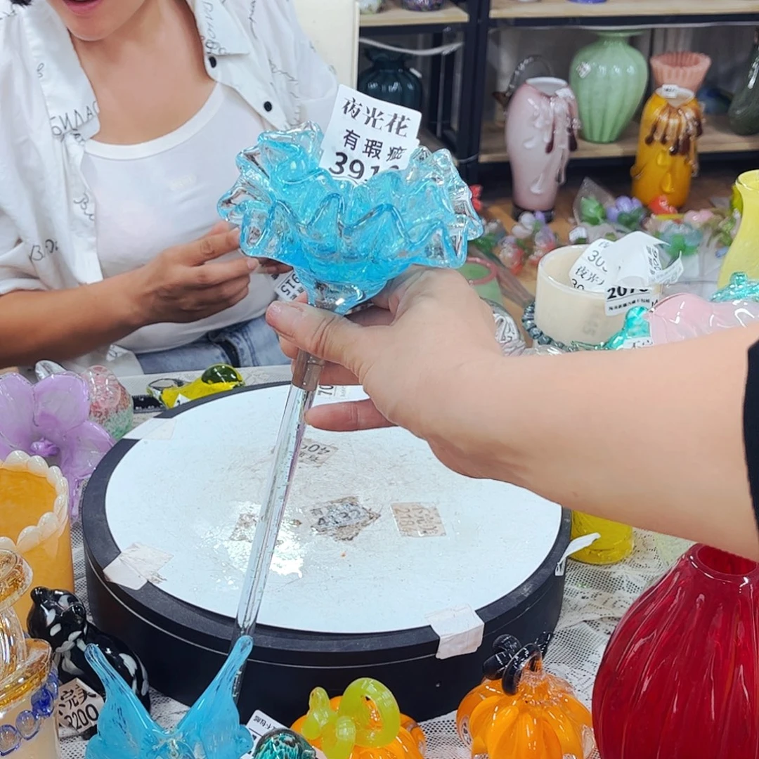 3910夜光瑕花  家悦琉璃工艺品