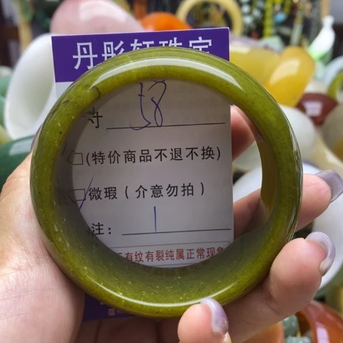 未镶嵌蛇纹石玉手镯