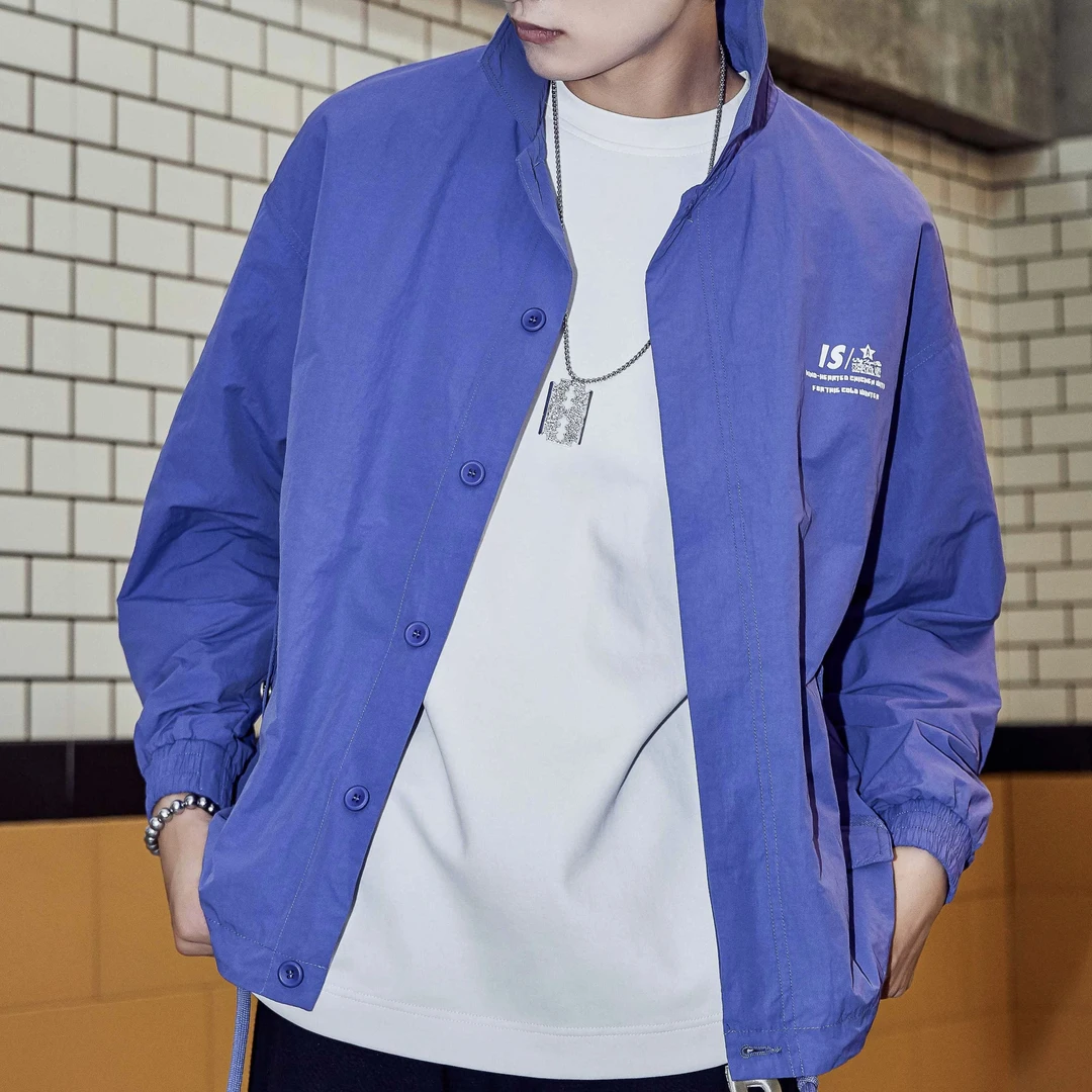 夹克男春季新款高级设计感男装翻领衣服痞帅飞行员男士外套25605