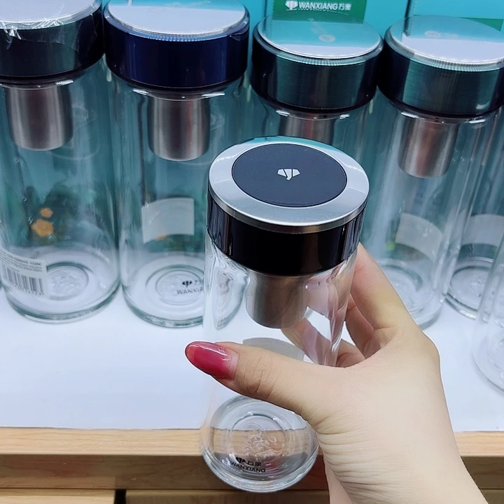 万象品牌单层玻璃杯U193-380Ｍｌ黑