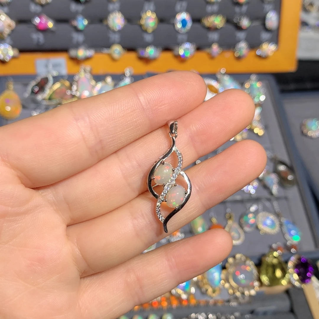 银S925镶嵌欧泊福利z