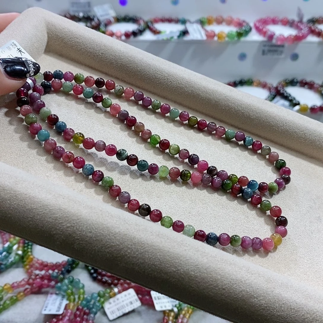 碧玺手链未镶嵌多样性发一条