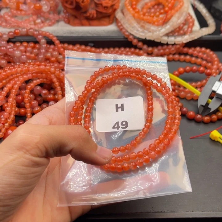 南红玛瑙未镶嵌多样性发货默认微瑕称重5mm