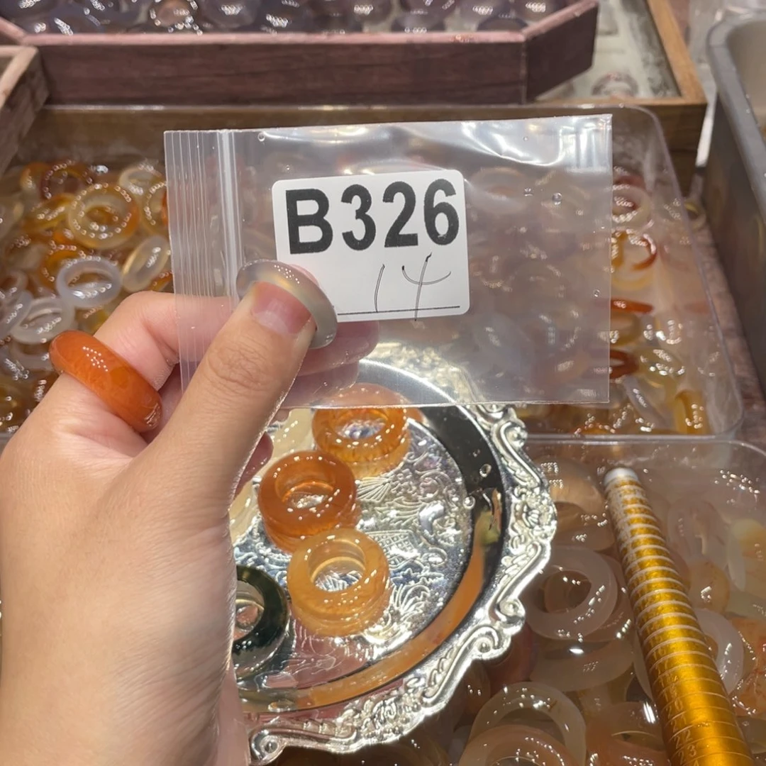 玛瑙/玉髓未镶嵌戒指326