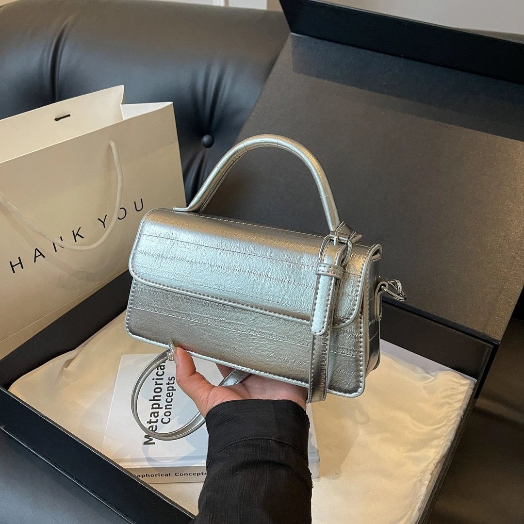 高级感小包包女2025新款潮百搭单肩斜挎包爆款夏天手提小方包6233