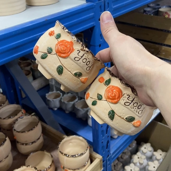 陶瓷花盆单场满9.9发10*7