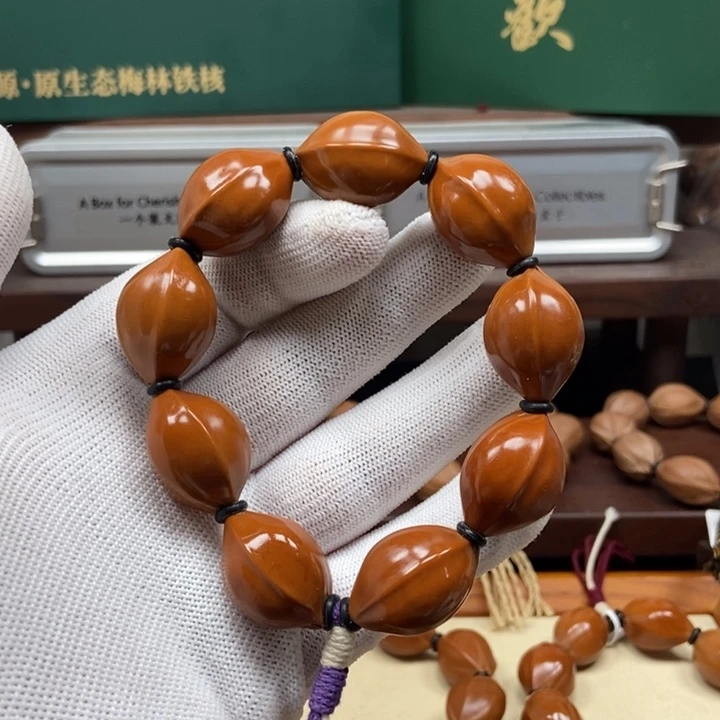 手串橄榄核1827三花打底