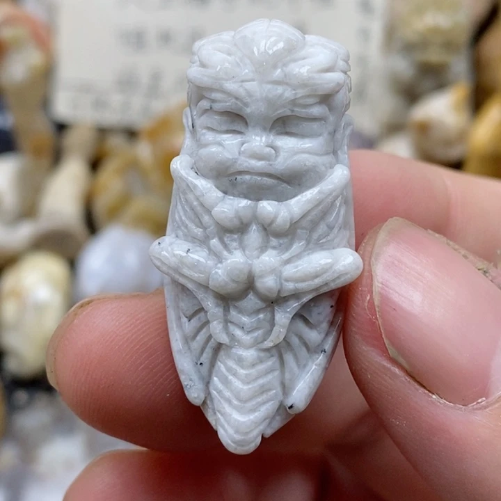 颈饰未镶嵌硅化珊瑚（珊瑚玉）