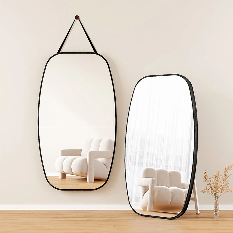 异形穿衣镜子家用女生卧室宿舍挂墙挂门半身试衣镜户外摄影摆摊镜