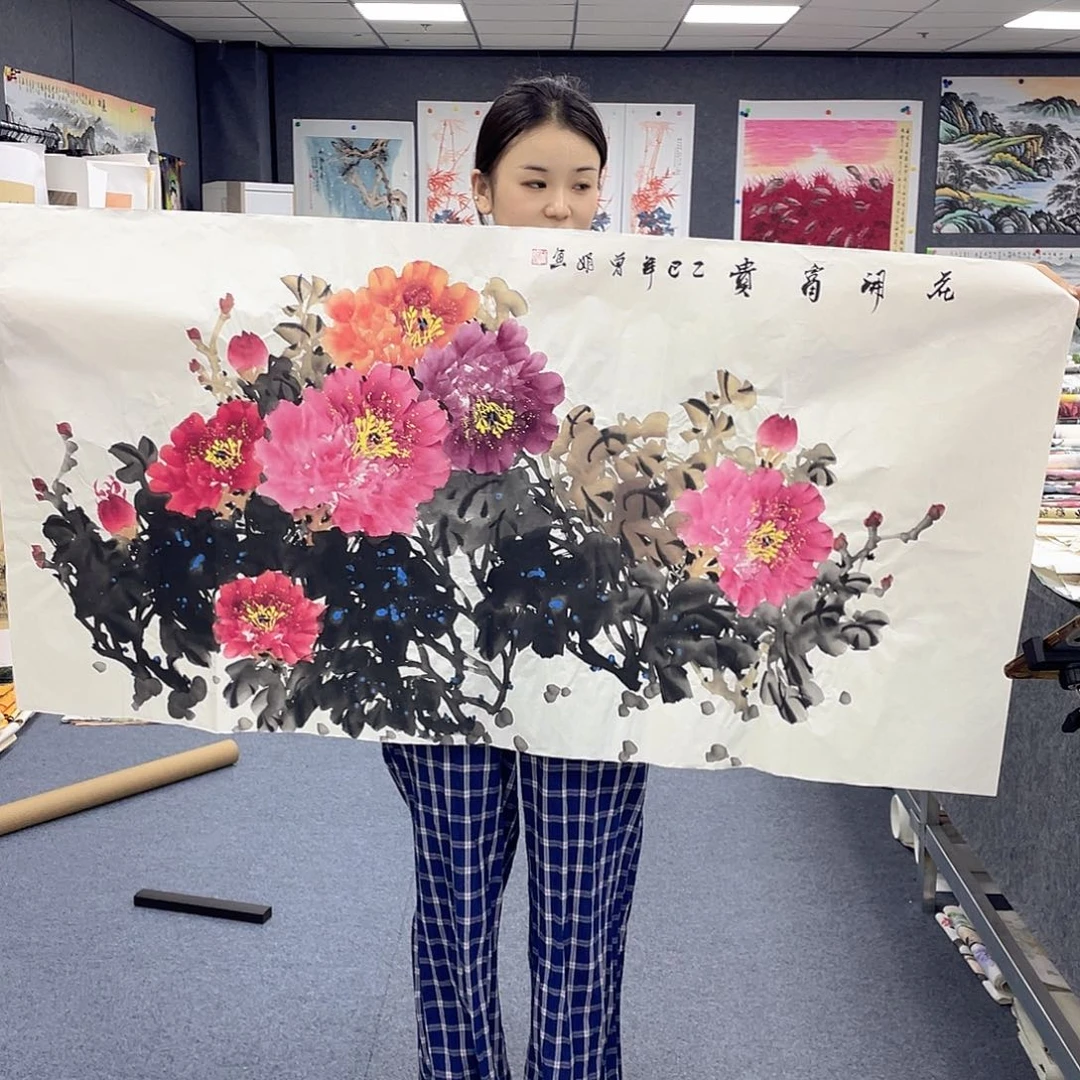 国画作品小姐姐放漏…