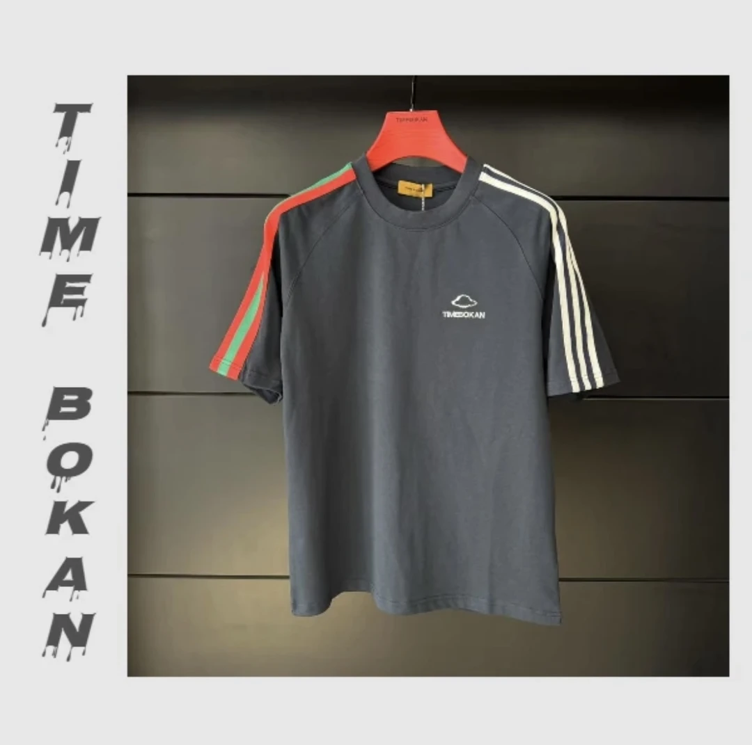 【77308/质感1奢高定潮流个性织带设计百搭男士短袖