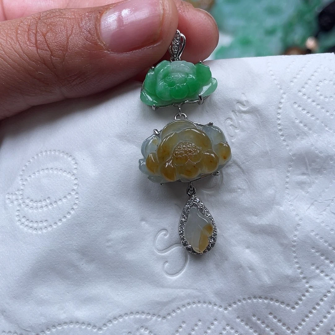 颈饰未镶嵌翡翠翡玉缘翡翠