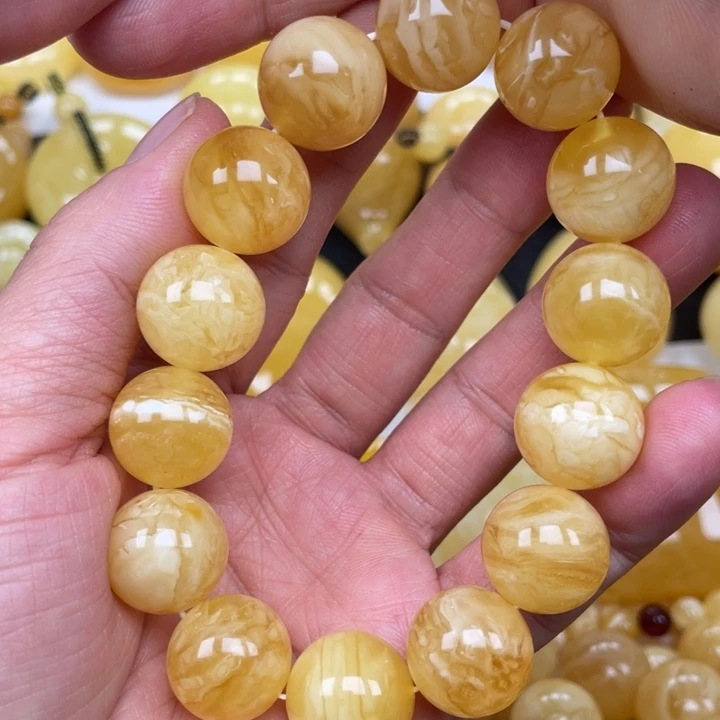 裸石蜜蜡未镶嵌蜜蜡16➕手串重33