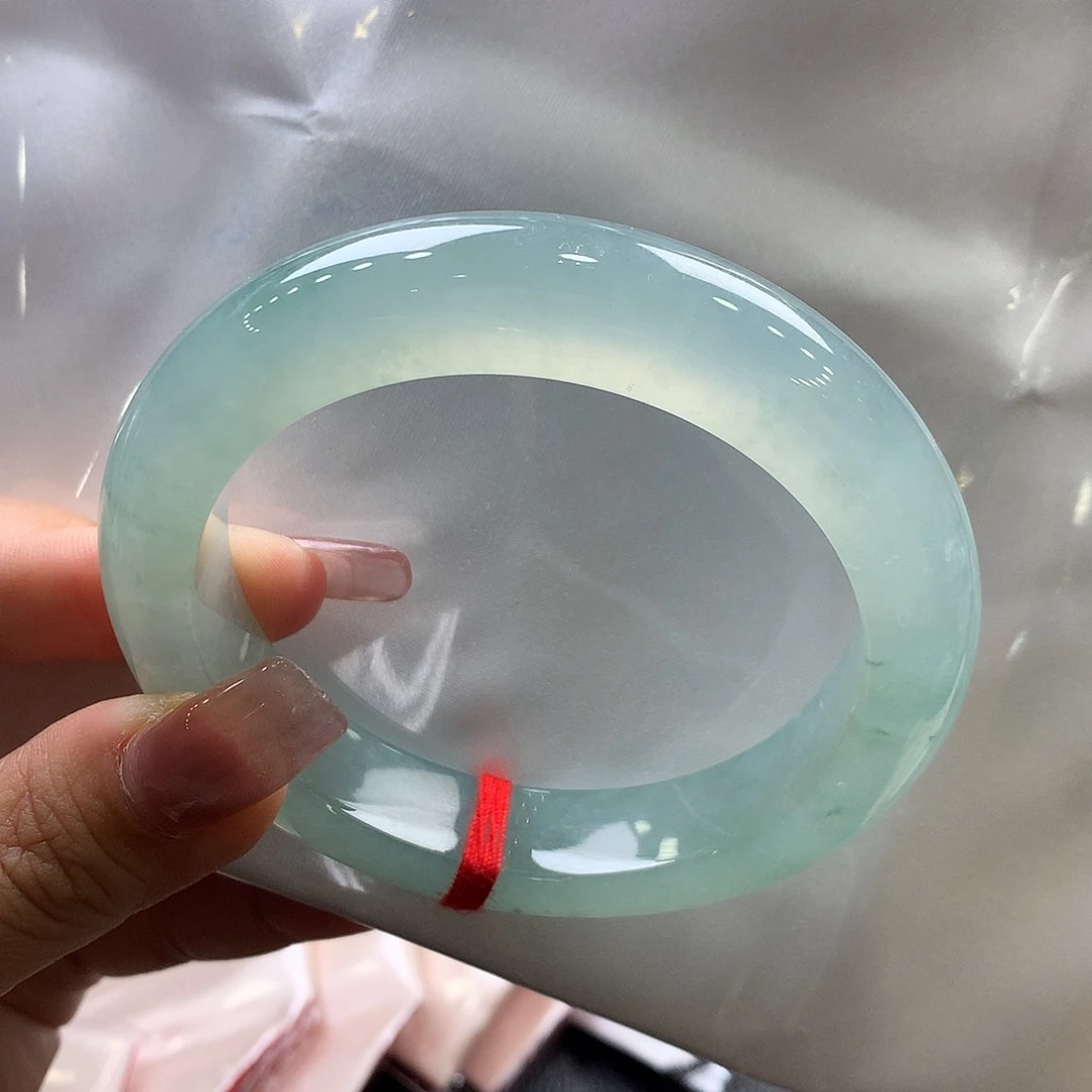 翡翠手镯未镶嵌57.8正圈