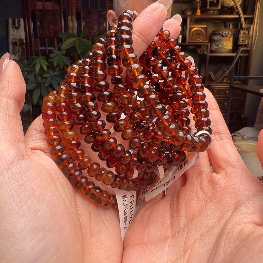 琥珀未镶嵌裸石抚顺琥珀10518七多样性发其一