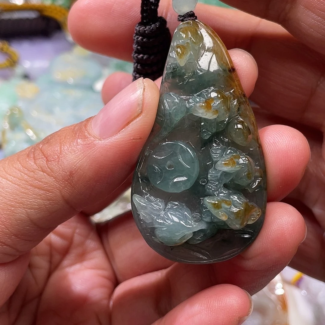 颈饰未镶嵌翡翠翡玉缘翡翠