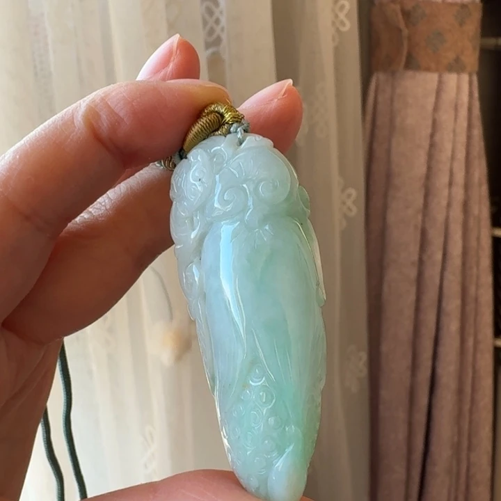 翡翠未镶嵌颈饰大尺寸 毛衣链