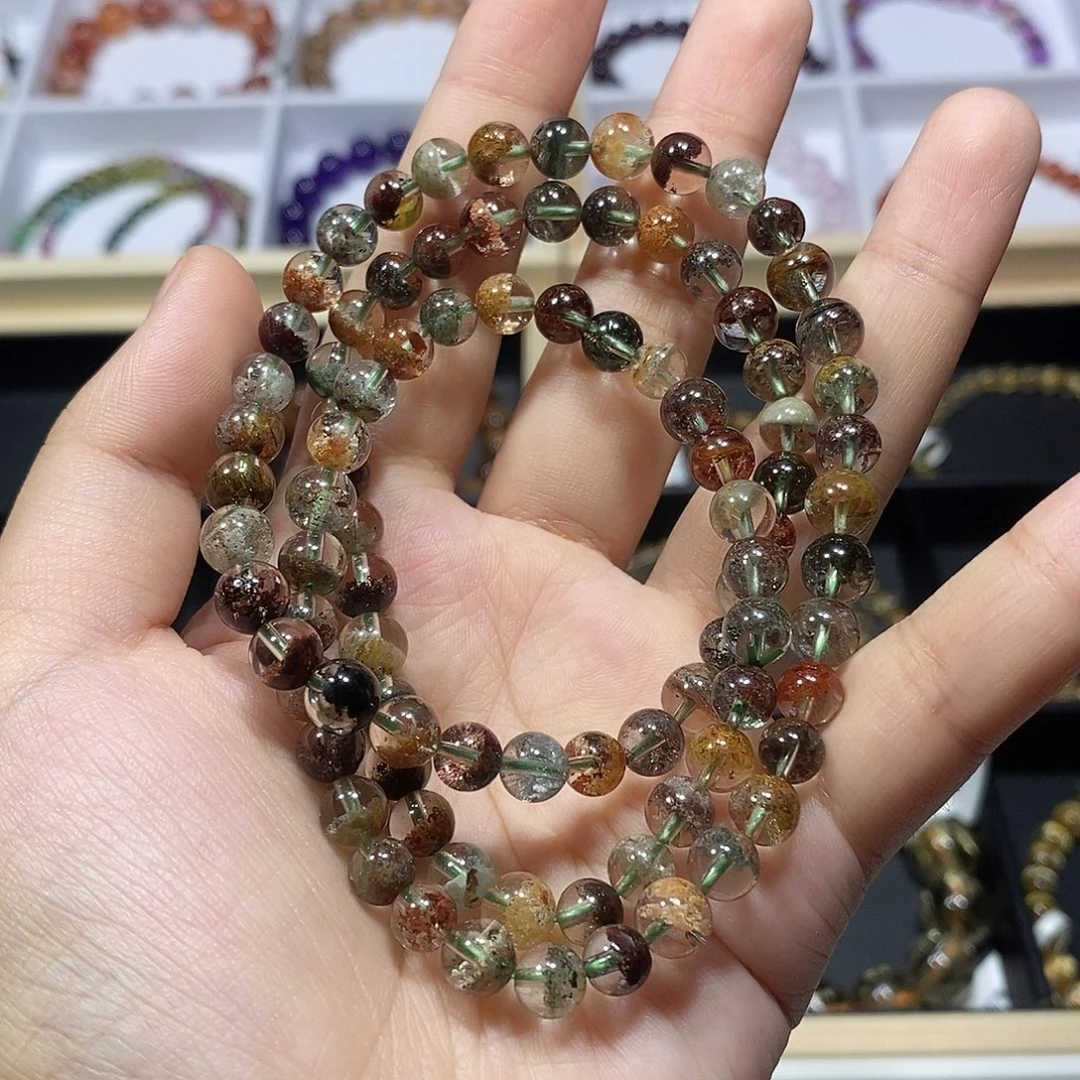 未镶嵌手链水晶四季幽灵三圈