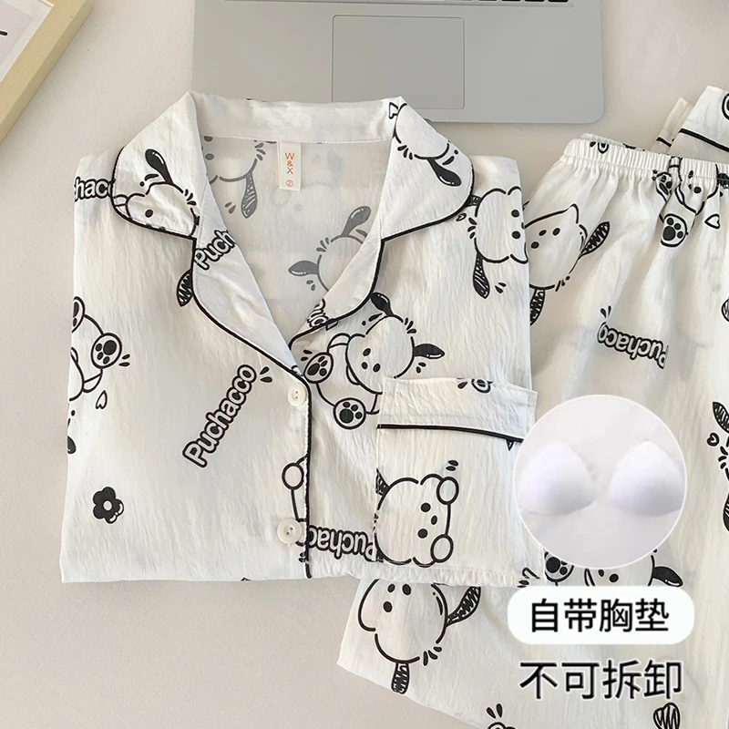 韩版睡衣女春秋季长袖长裤可爱甜美少女女士家居服两件套装秋冬