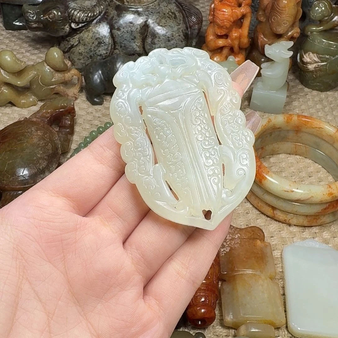 白玉菩提吊坠挂件