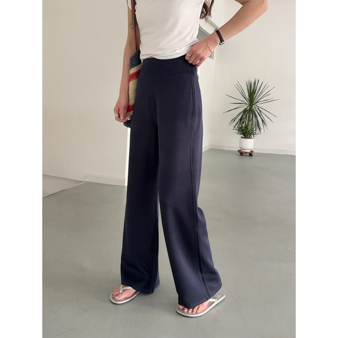 【主播推荐】女士宽边无痕高腰阔腿裤11671