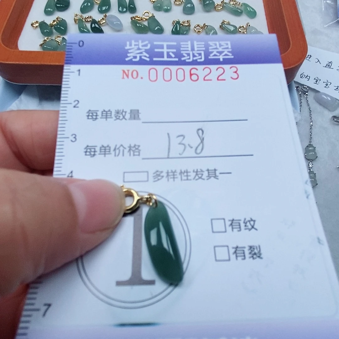 颈饰未镶嵌翡翠冰胶随行