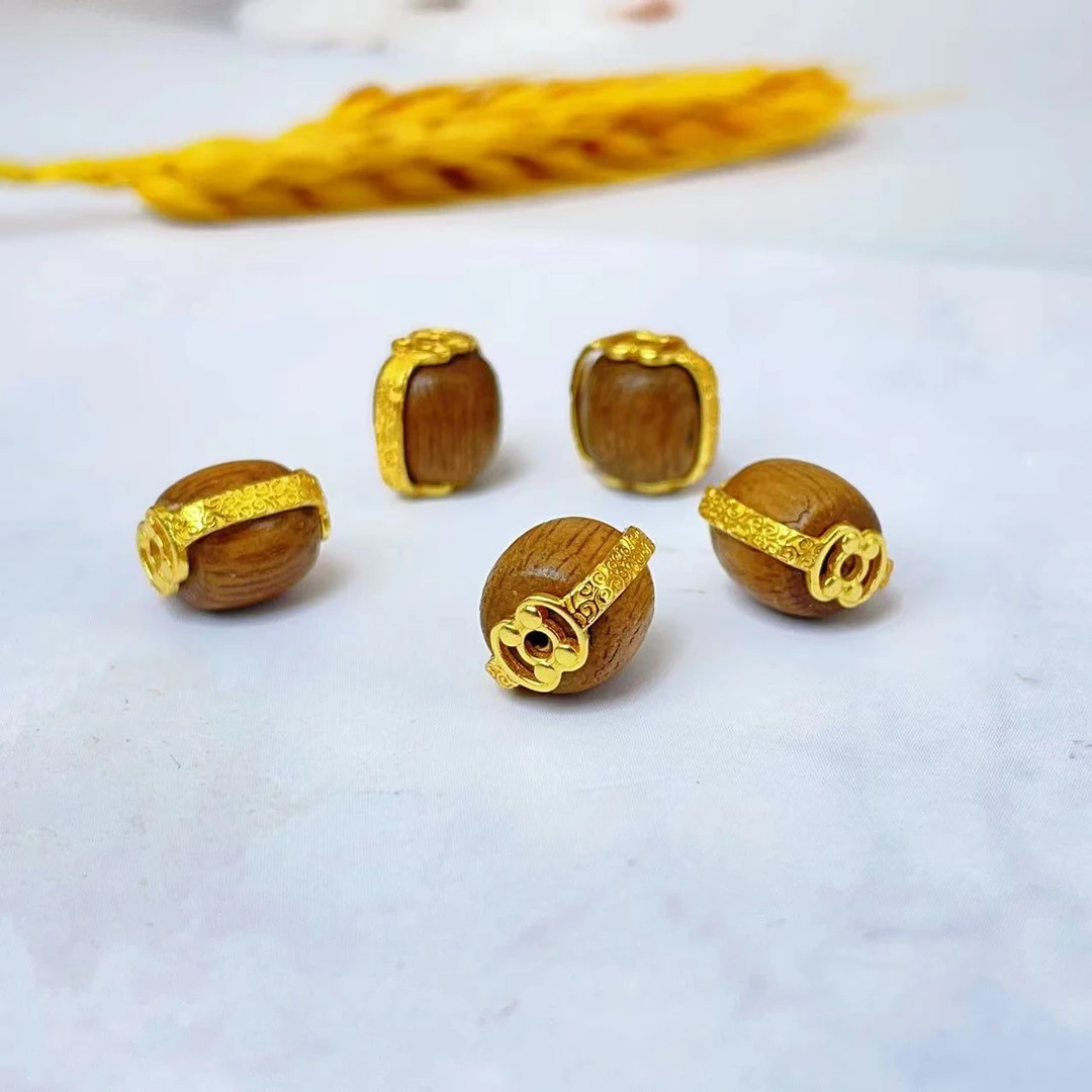 【千奇饰品】B583沉沉桶珠隔珠通孔精美配件9*10mm百搭 多样性发一