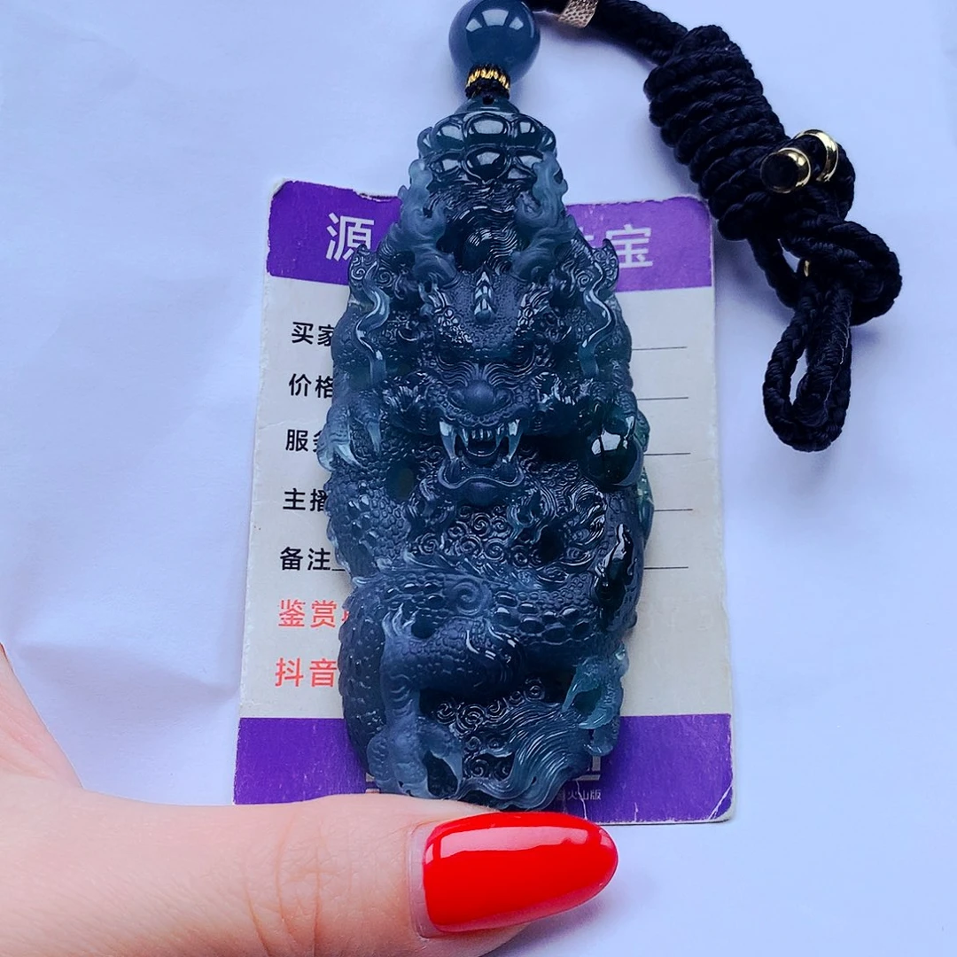 我***悲翡翠未镶嵌颈饰纯天然A货翡翠，挂件