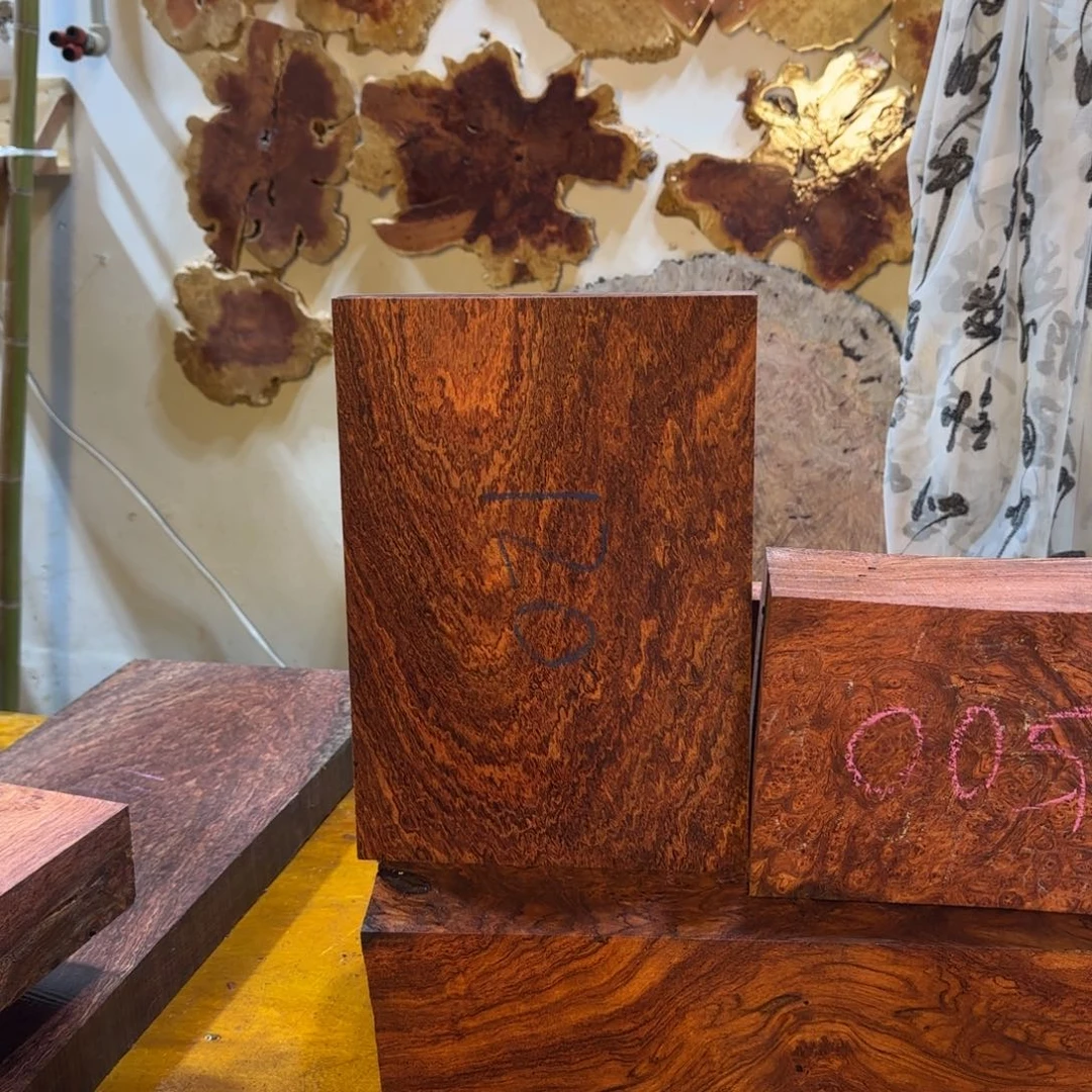 三***师木花梨木树瘤定制茶盘
