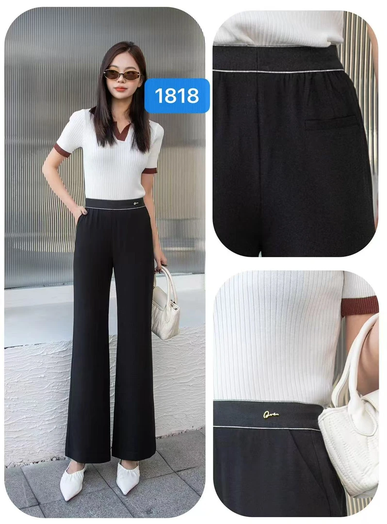 【衣联服饰】精品妈妈款窄版直筒裤1818