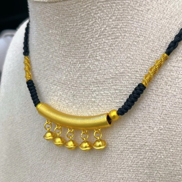 合金吊坠 合金吊坠 古法精工铃铛弯管吊坠 弯管项链