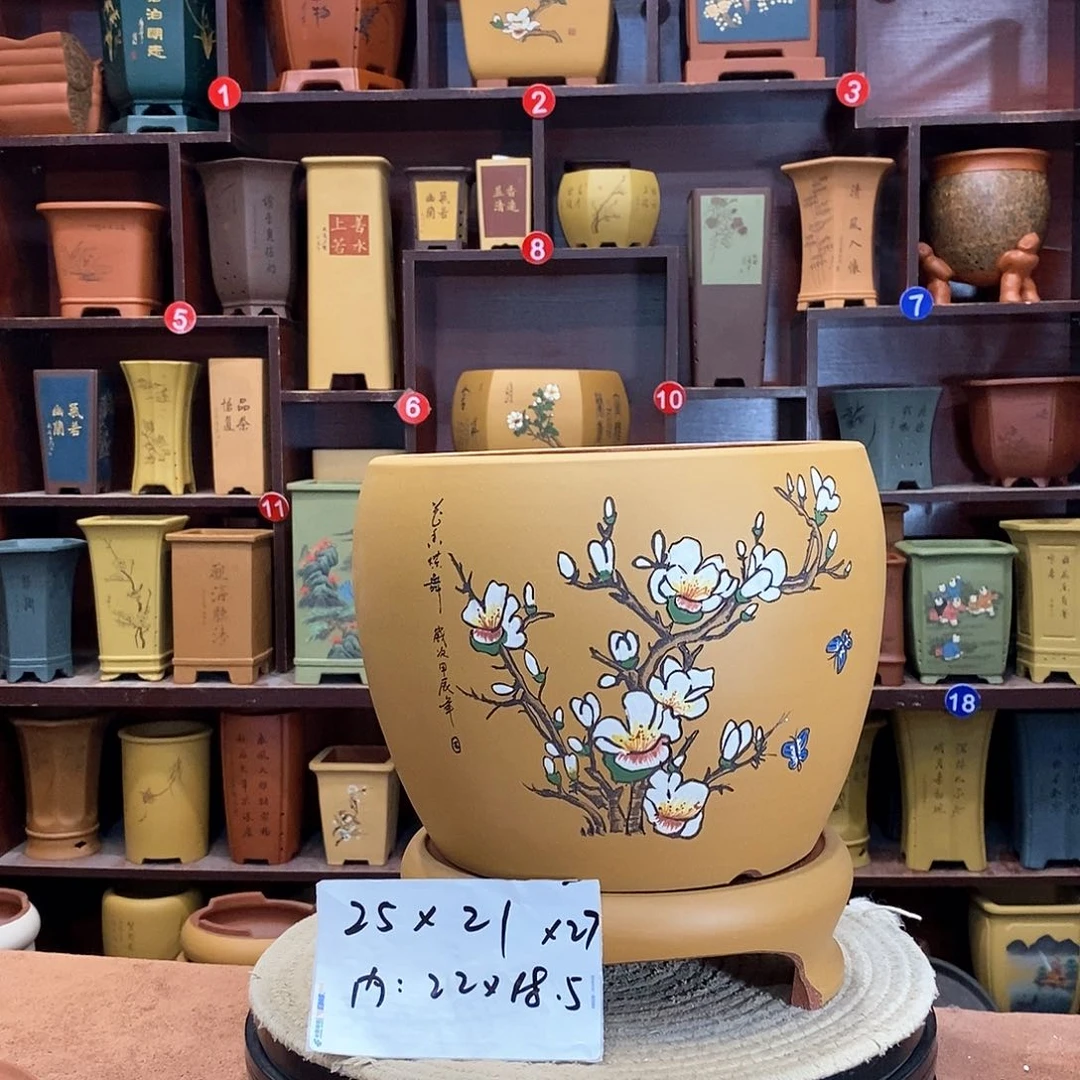 紫砂花盆紫砂花盆