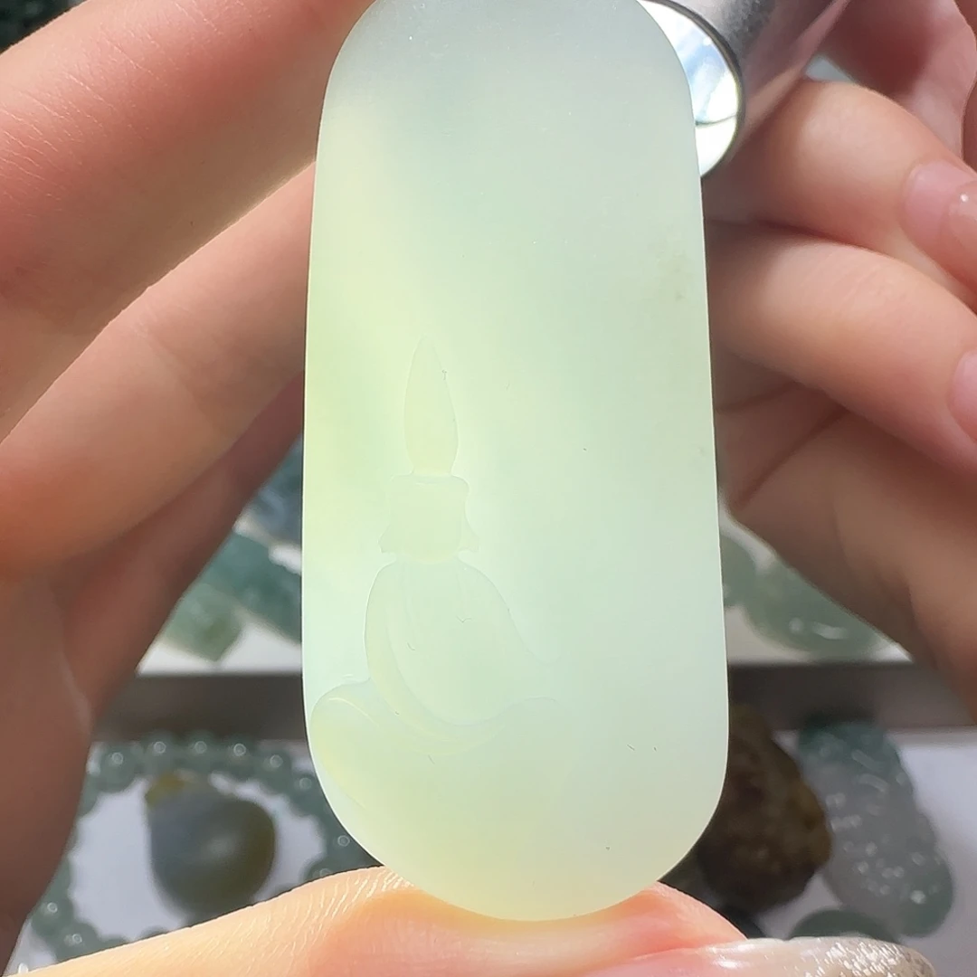 定制翡翠未镶嵌天然缅甸翡翠无相佛
