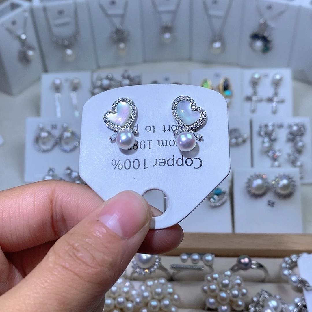 未镶嵌耳饰淡水珍珠