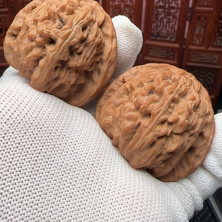 吊坠文玩核桃全品三角白45尺头货