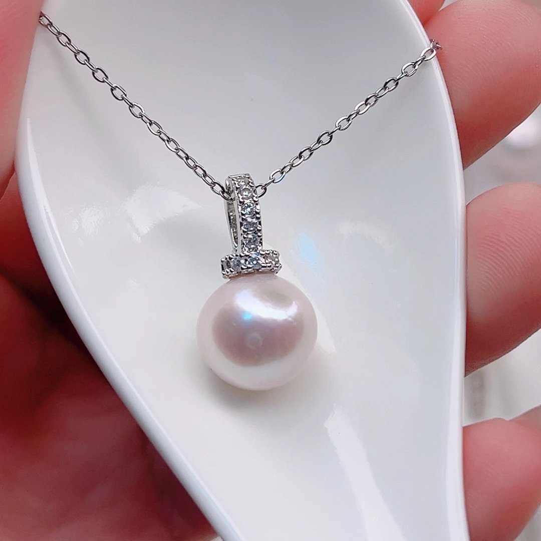 未镶嵌淡水珍珠吊坠(赠链)