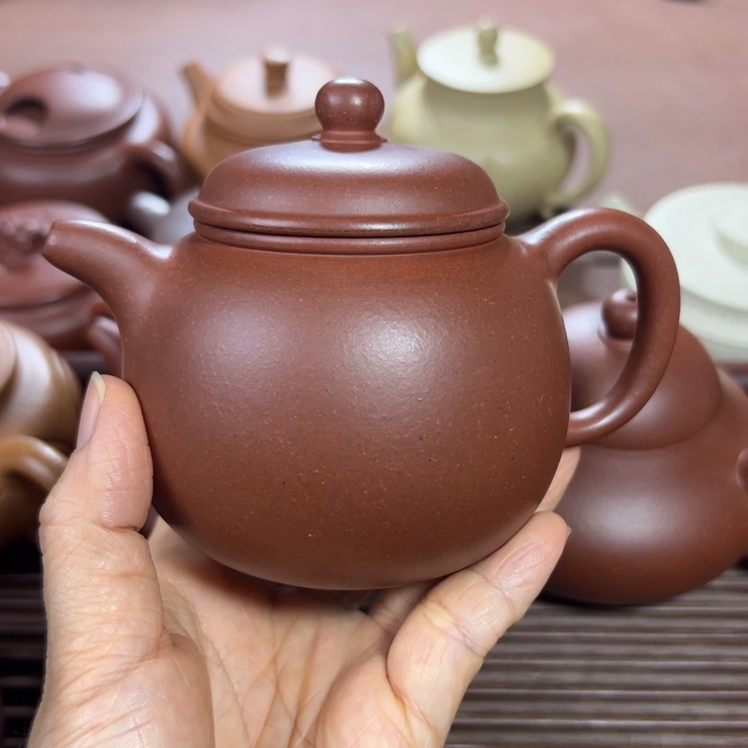 茶壶紫砂红皮龙 匏尊 260cc