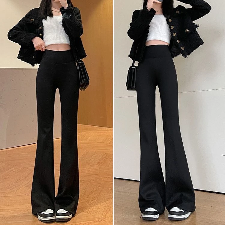 56微喇瑜伽喇叭裤3D立体提臀修身后面口袋默认有瑕