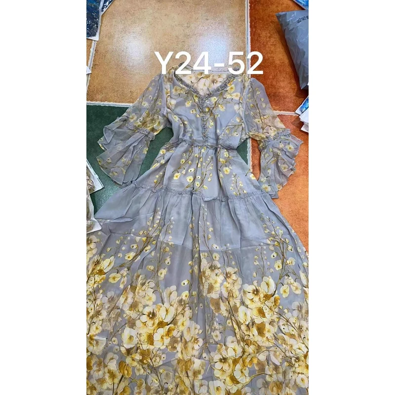 【禾枫丫丫】重磅100桑蚕丝连衣裙 Y24-52