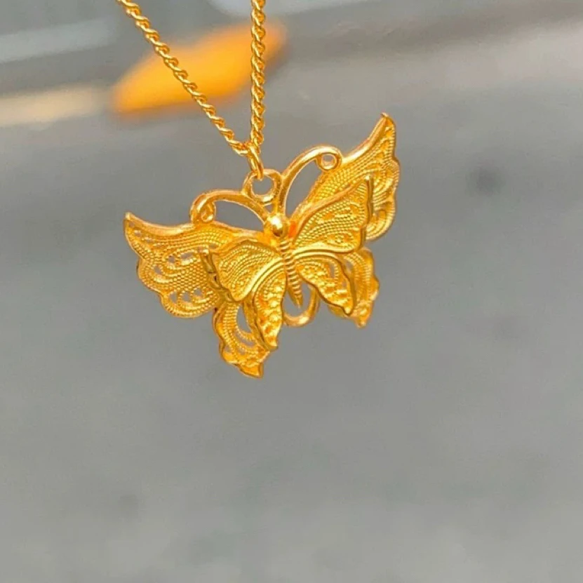 坠链均足银 足银项链   【花丝立体葫芦项链 1106】