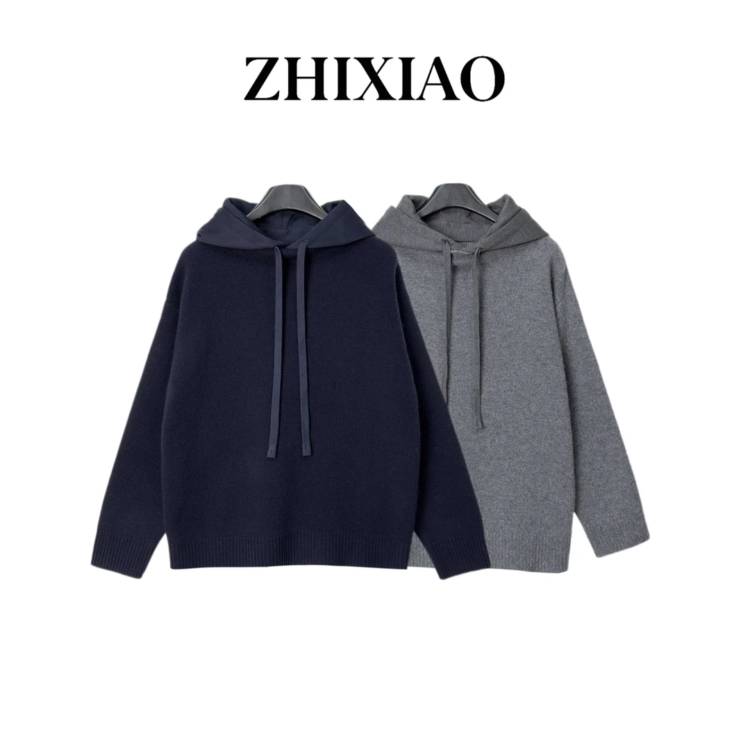 【ZHIXIAO】秋冬新款：连帽针织卫衣5230